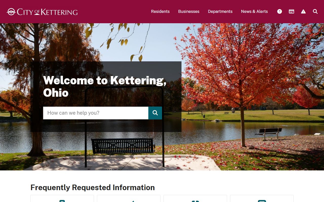 Kettering city website with court and police resources