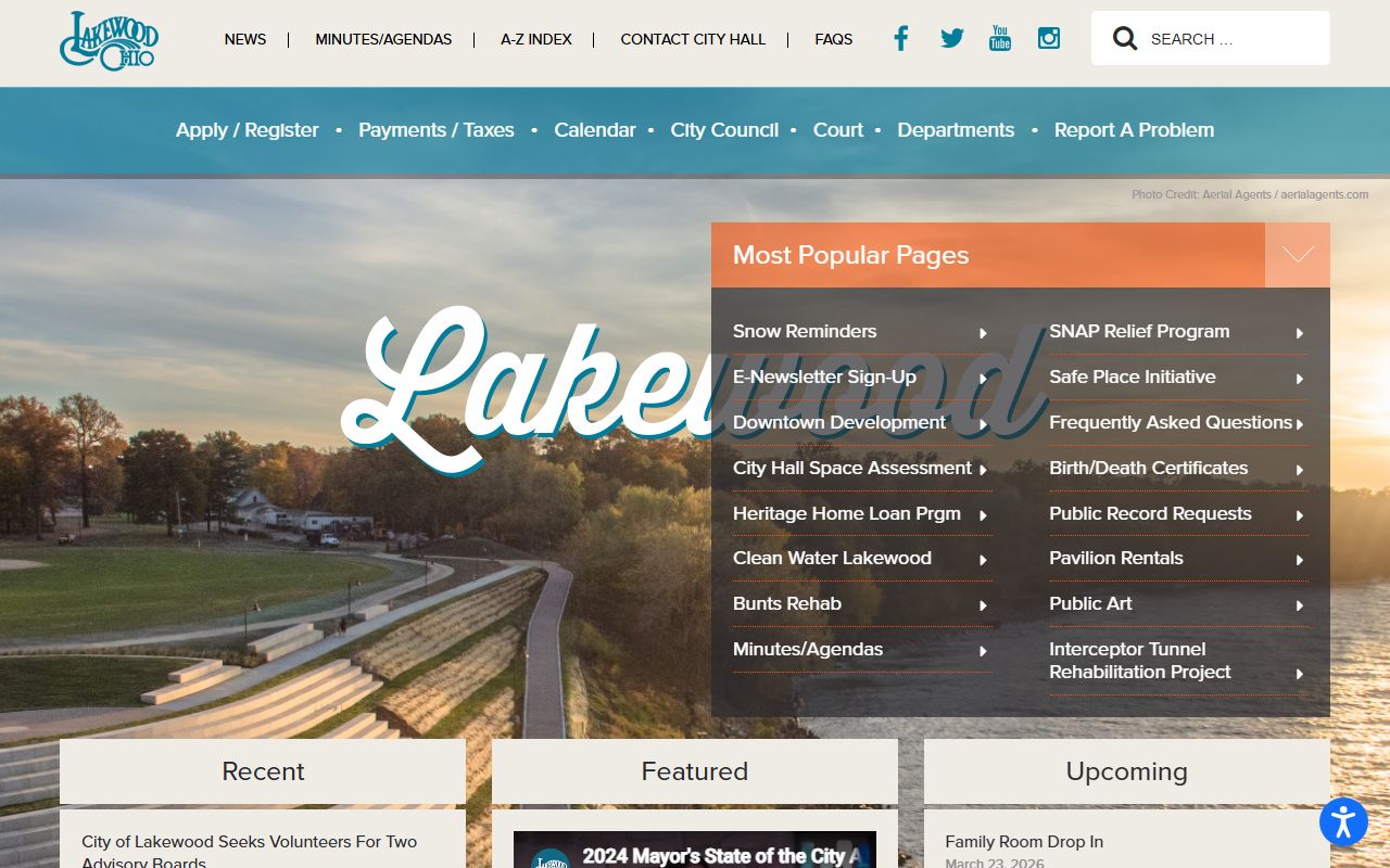 Lakewood city website for traffic ticket records