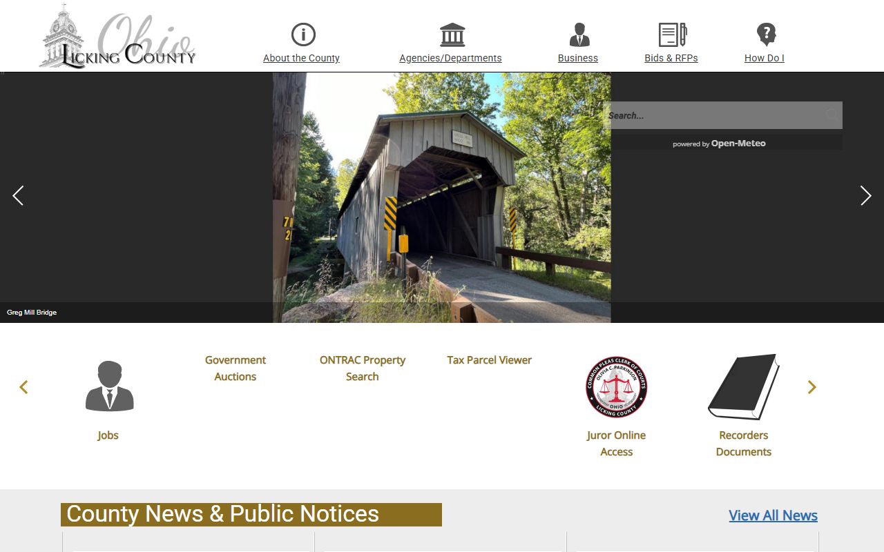 Licking County resources for Newark traffic ticket records