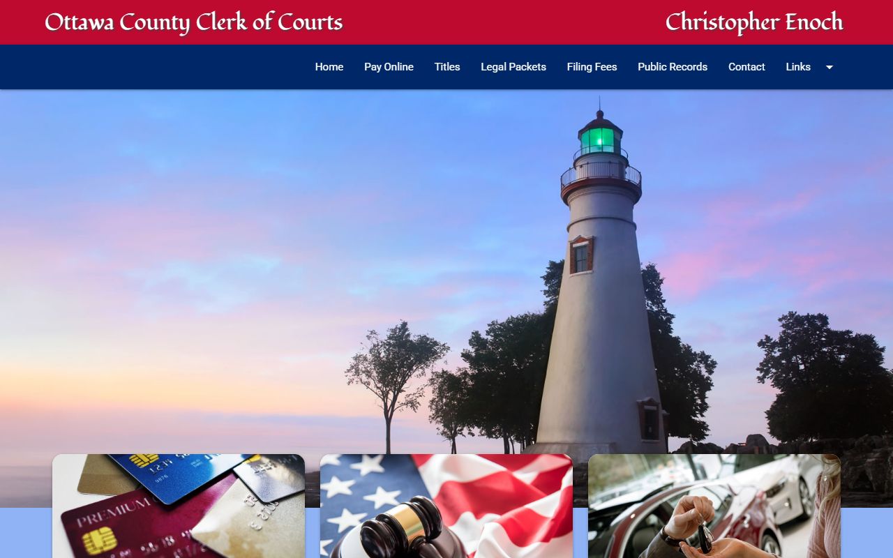 Ottawa County Clerk of Courts website