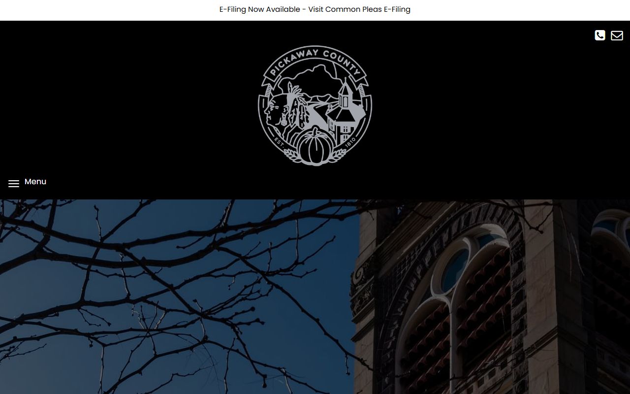 Pickaway County Clerk of Courts website