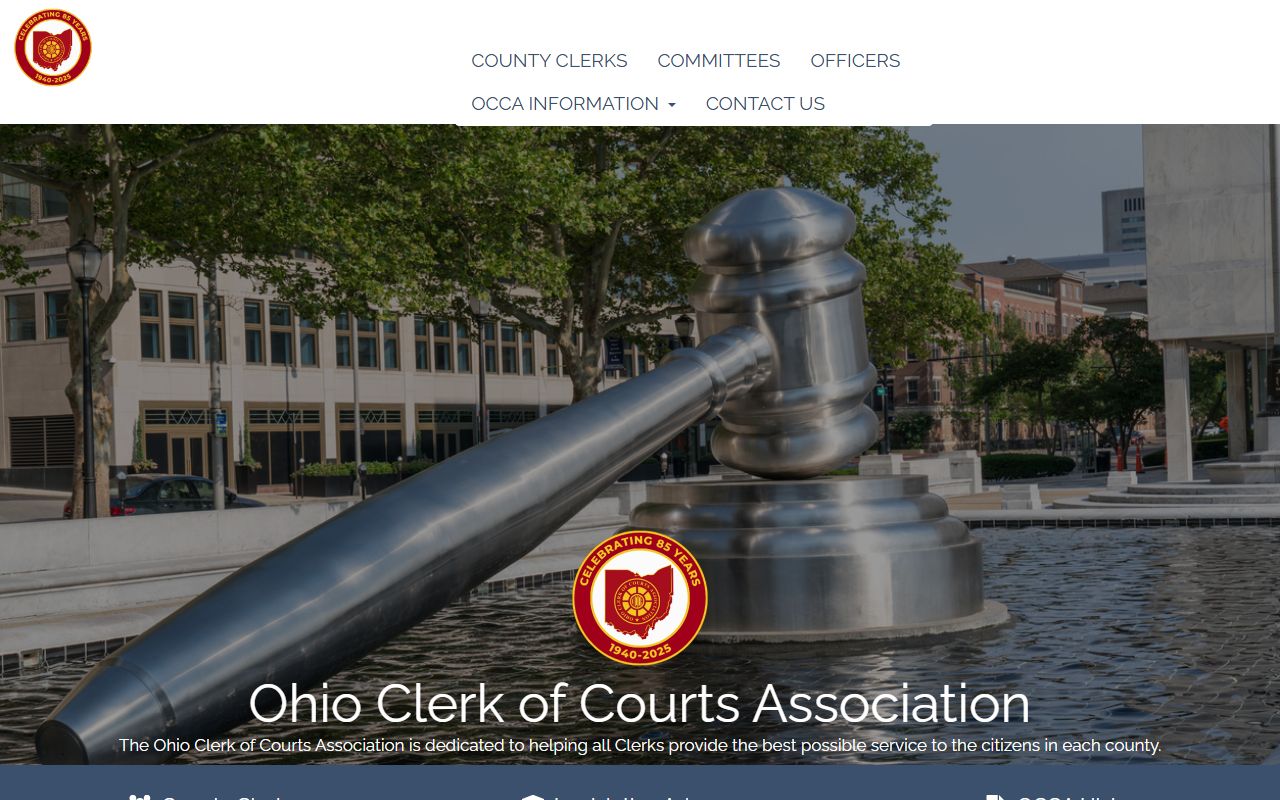 Ohio Clerk of Courts Association traffic ticket records directory