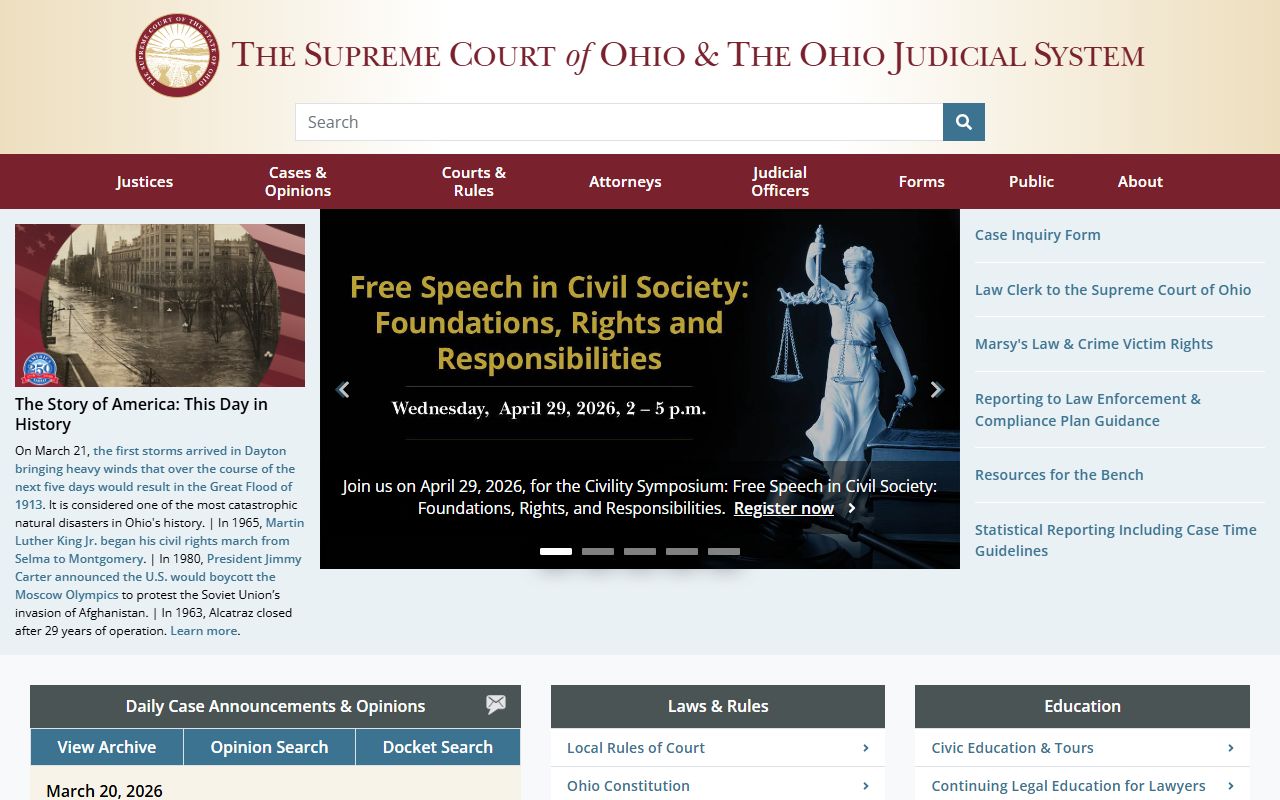 Supreme Court of Ohio traffic ticket records oversight